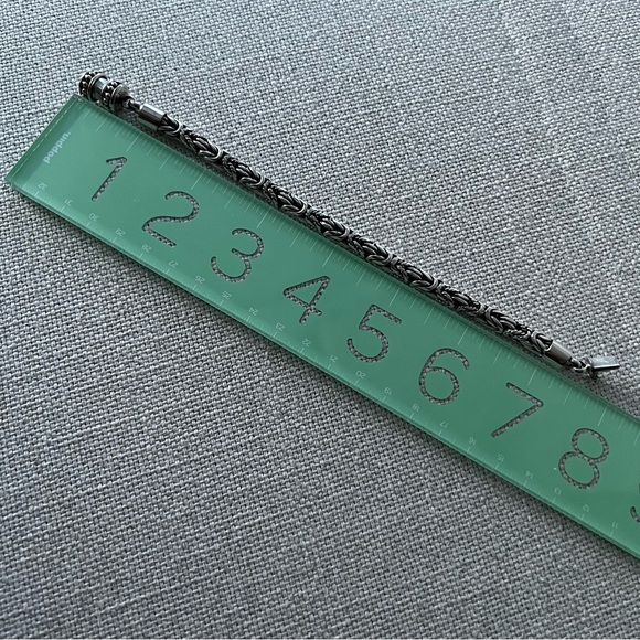 Sterling Silver Byzantine Rope Bracelet - Picture 4 of 7